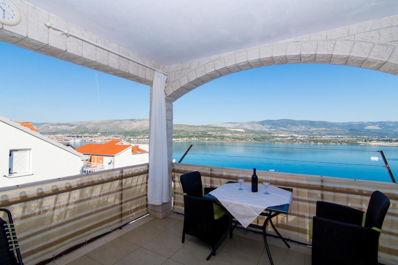 Holidays Apartments Slanada With Terrace And Sea View, Near The Beach & Town Trogir, Free Parking, Quiet Place On Peninsula Ciovo Exterior photo